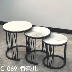 3 In1 Pure Marble Nesting Coffee Table