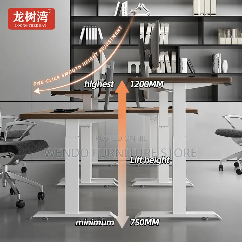 Office Desk; ; 120CM Home Office Electric Ergonomic Desk