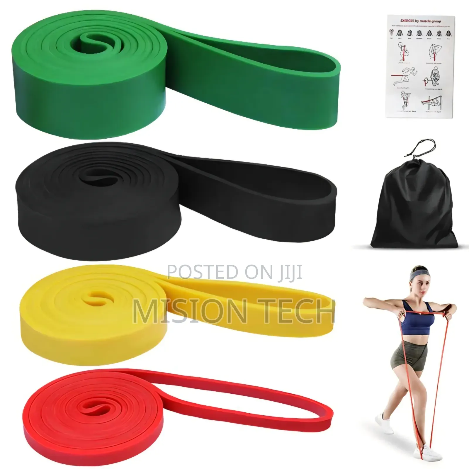 *4PCS Resistance Loop, Latex Bands* 