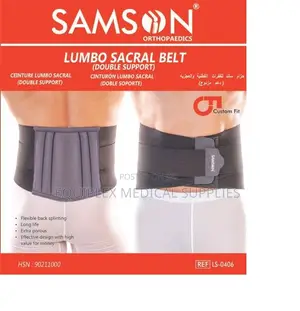 Samson Lumber Support / Lumbo Sacral Belt (S, M, L, XL, 2XL, 3XL)
