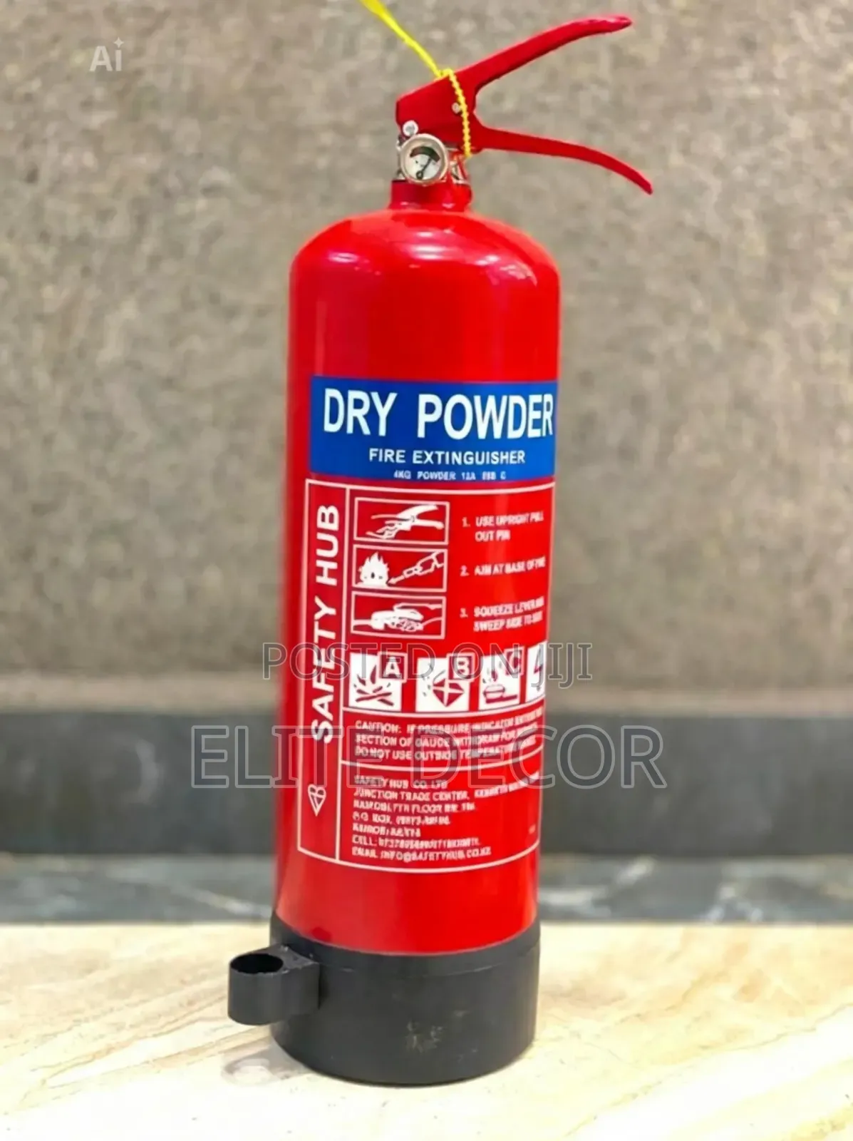 Safety Hub 9KG Dry Powder Fire Extinguisher (ABC Type)