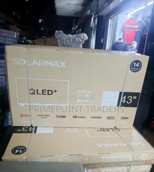 Solarmax 43-Inch Frameless QLED Smart TV – Smart Viewing Redefined