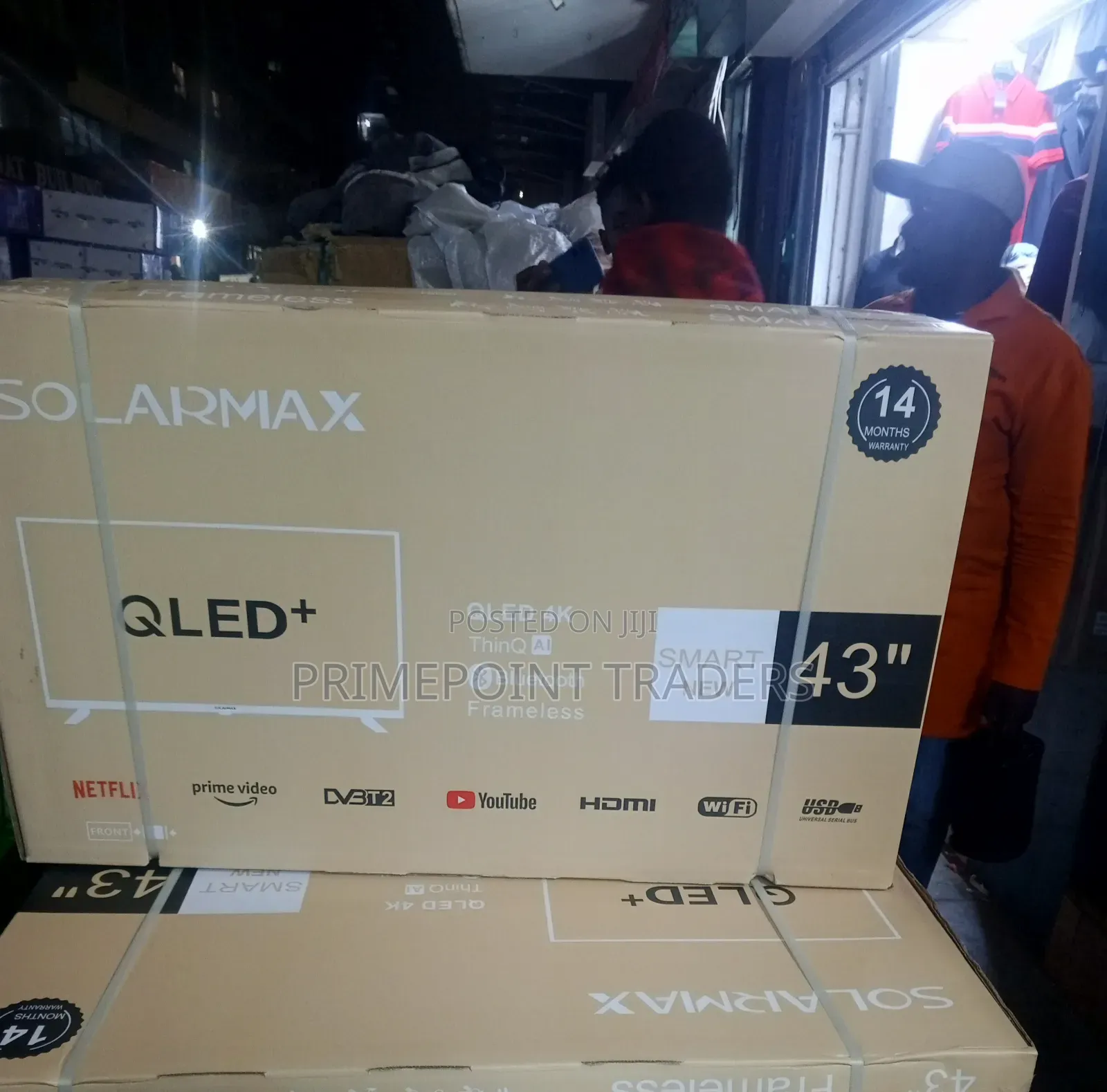 Solarmax 43-Inch Frameless QLED Smart TV – Smart Viewing Redefined