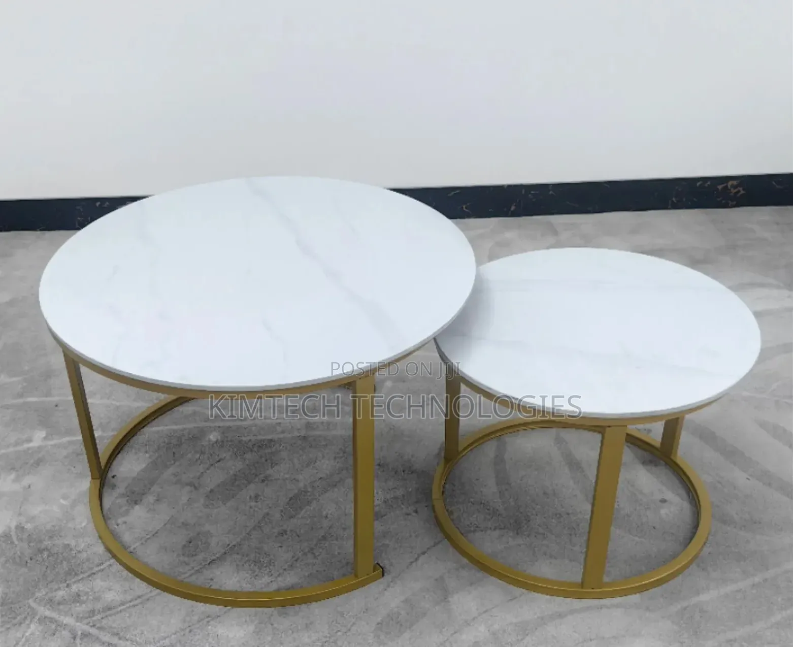 Marble Nesting Coffee Table Gold