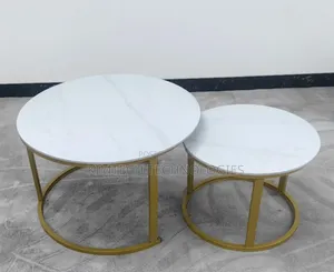 Marble Nesting Coffee Table Gold
