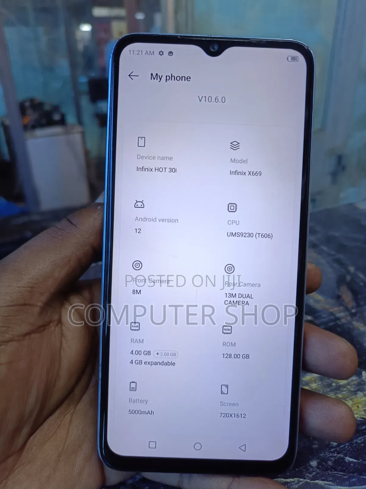 Infinix Hot 30i 128 GB Black