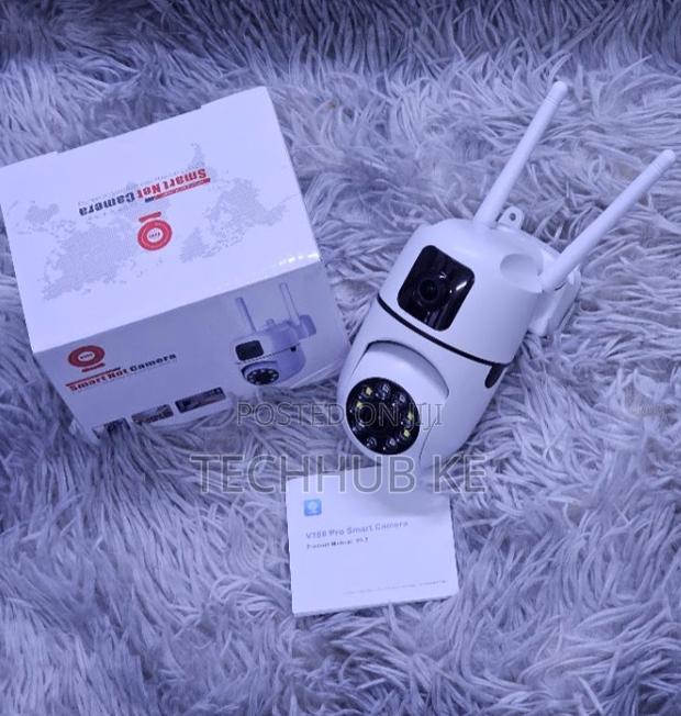 Wall Mount Bulb Dual Lens Wifi Camera Smart Net