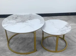 Marble Nesting Coffee Table Gold