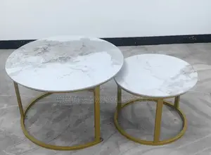 Marble Nesting Coffee Table Gold