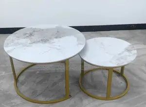 Marble Nesting Coffee Table Gold