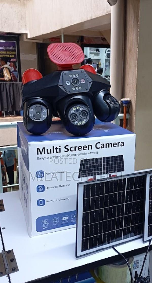4G 4 Lens Solar CCTV Camera AI Auto Tracking Waterproof - main view