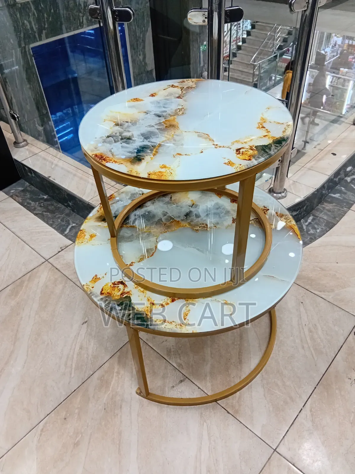 Tempered Glass Nesting Coffee Table