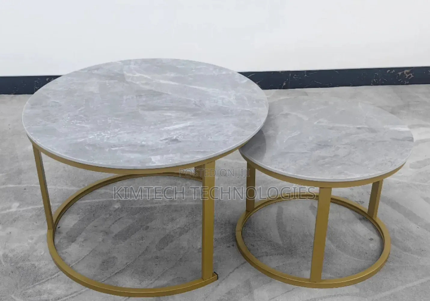 Marble Nesting Coffee Table Gold