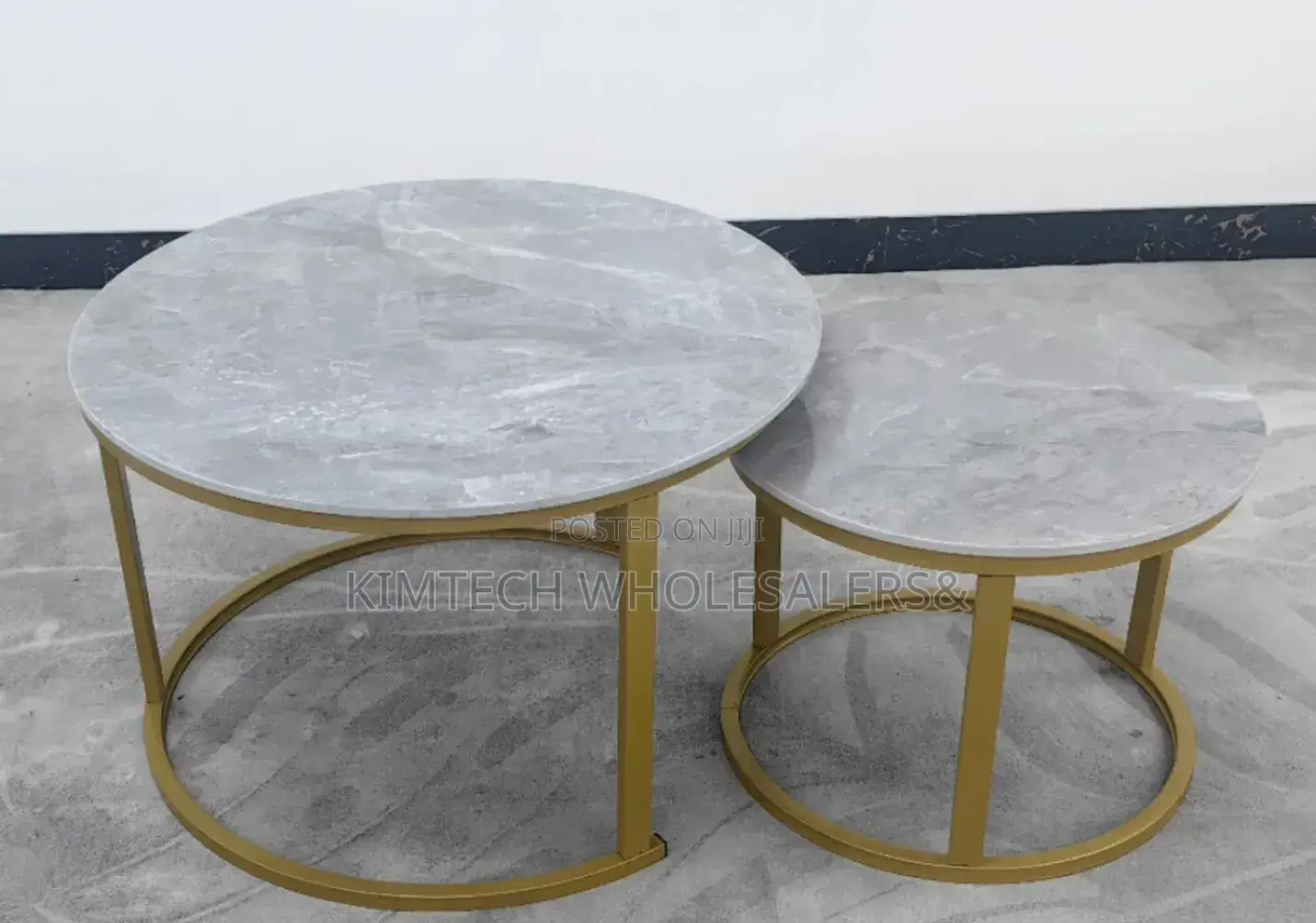 Marble Nesting Coffee Table Gold