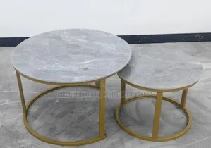 Marble Nesting Coffee Table Gold