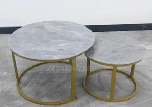 Marble Nesting Coffee Table Gold