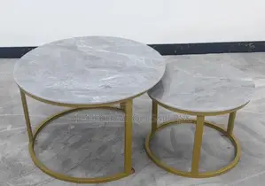 Marble Nesting Coffee Table Gold