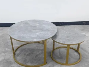 Marble Nesting Coffee Table Gold