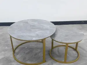 Marble Nesting Coffee Table Gold