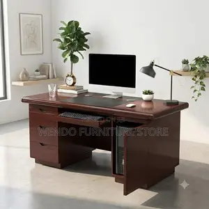 Office Desk; 140cm Executive Management Mahogany Desk