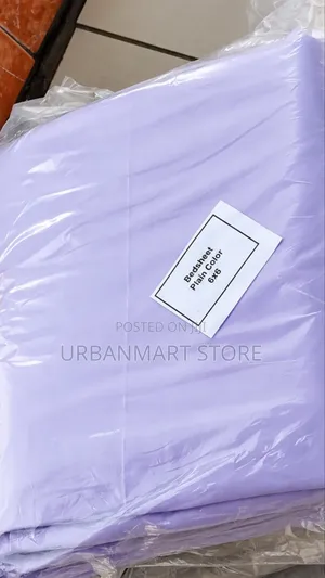 Plain 6x6 Bedsheet Set for Large Beds, 5 by 6