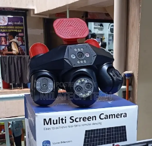 4 Lens Outdoor Solar Camera 4G SIM AI Human Detection