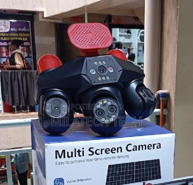 4 Lens Outdoor Solar Camera 4G SIM AI Human Detection - main view