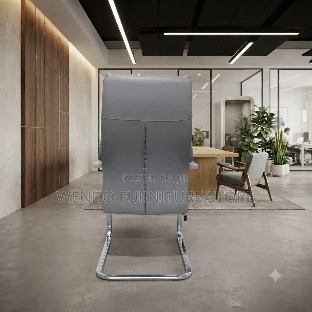 Office Chairs; Leather High Backrest Visitors Welcome Chairs