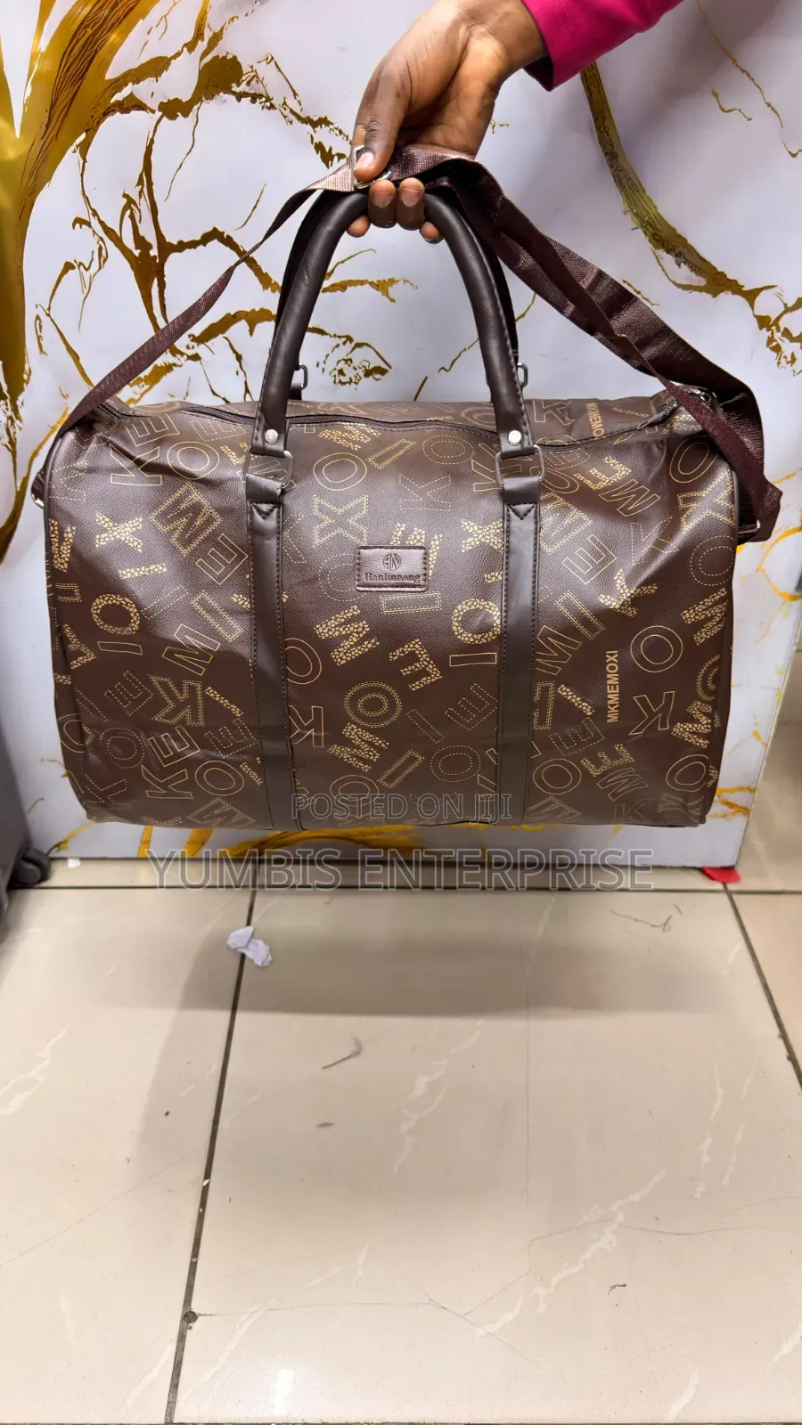 Brown Prints Leather Bags at 1200 for Travel