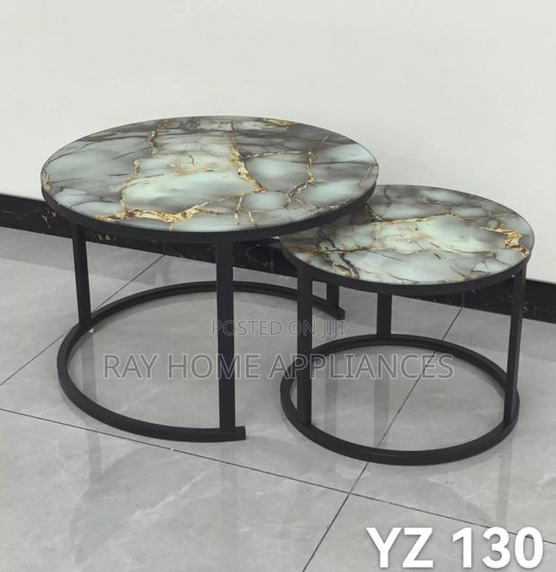 Nesting Coffee Table With Glass Effect