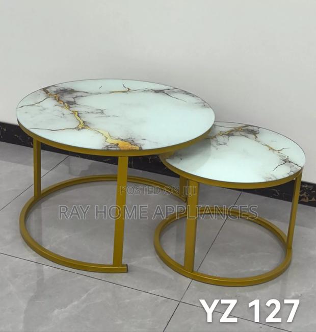 Nesting Coffee Table With Glass Effect - thumbnail 2