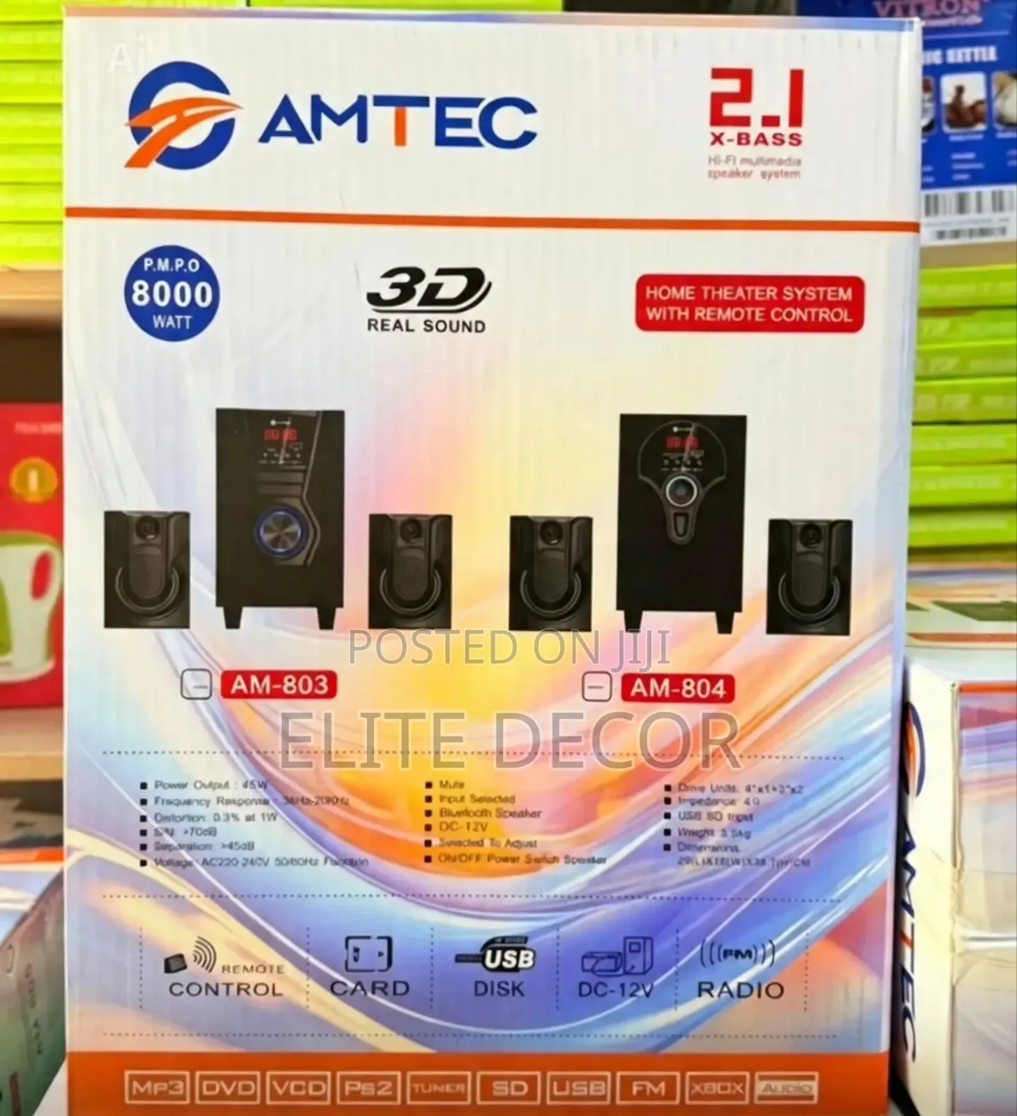Amtec 2.1 X-Bass Home Theater System