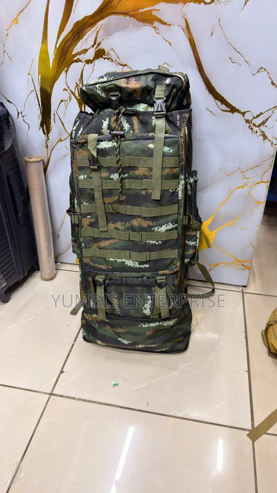 Green Multi Colour 80L Camping Outdoor Hiking Backpacks