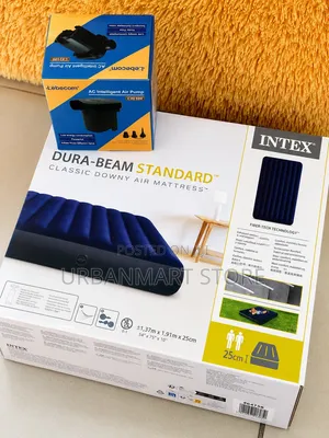 Intex 4x6 Inflatable Air Mattress With Electric Pump