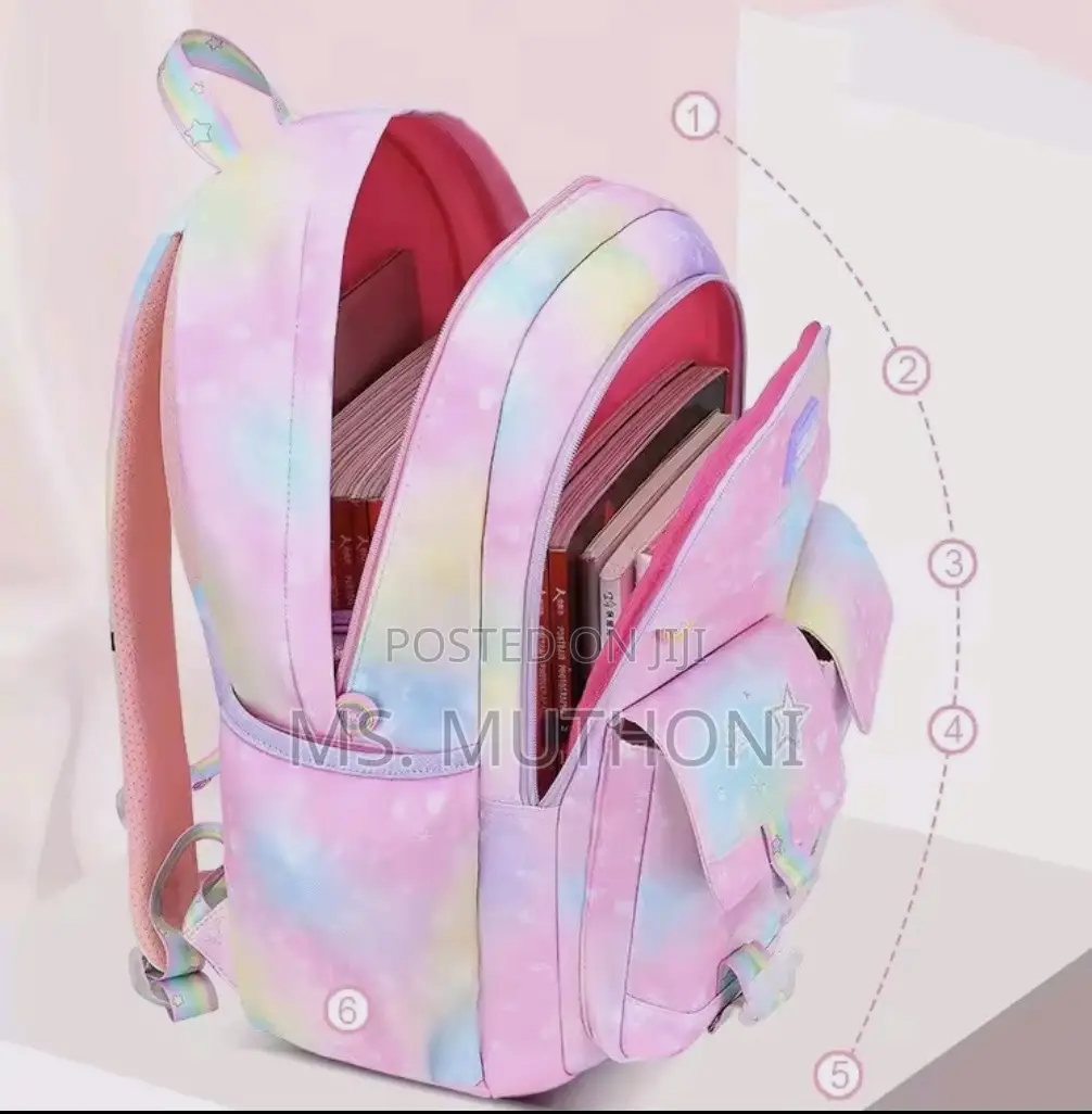 Girls Pastel School Backpack