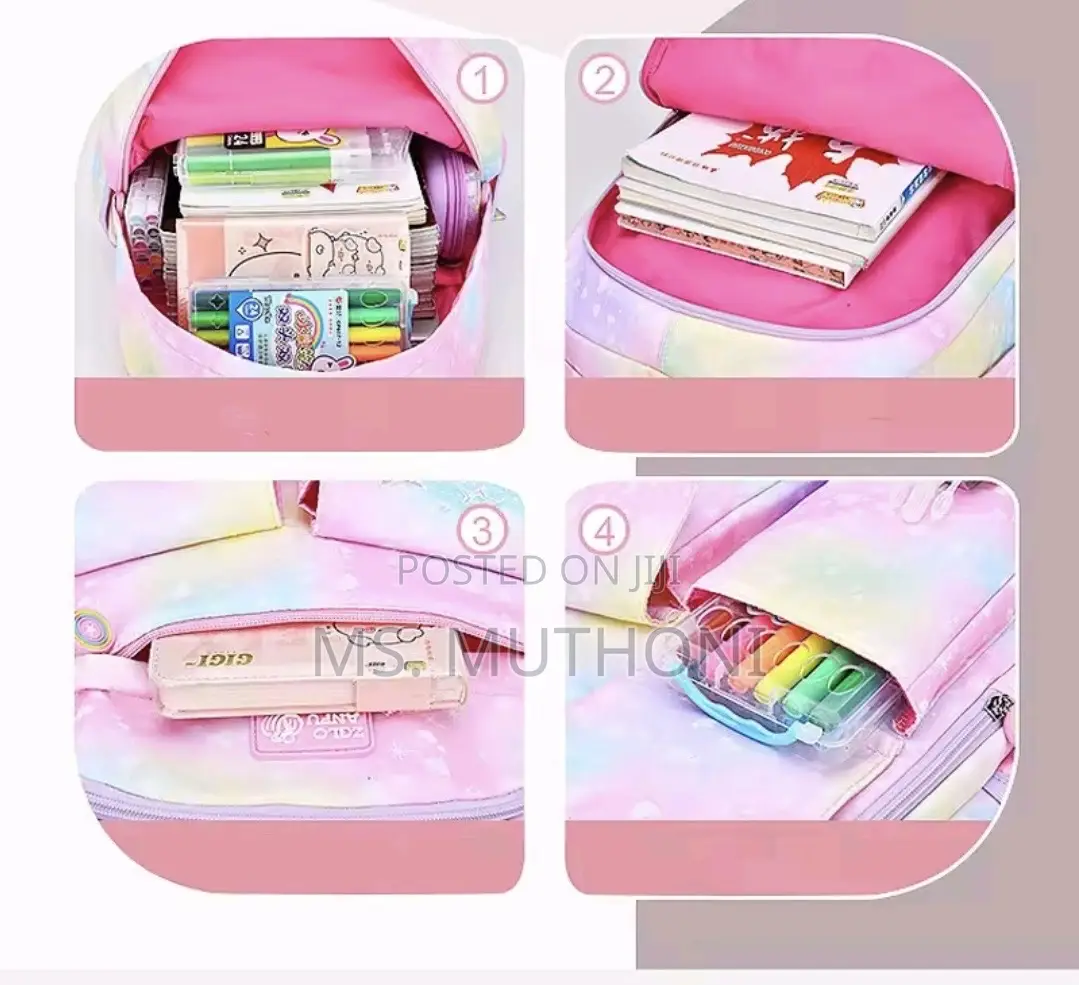 Girls Pastel School Backpack