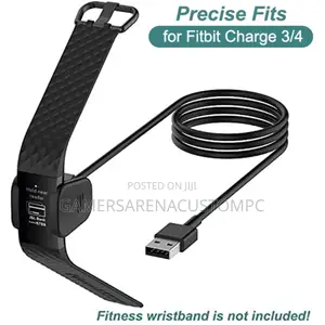 Charger for Fitbit Charge 3/4,Replacement USB Charging Cable Clip Cord