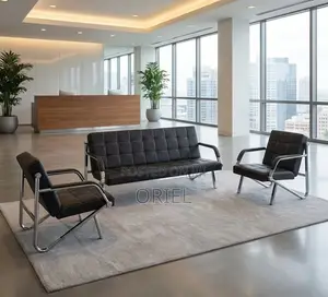 Office Sofa : 5-Seater Reception Guest Sofa