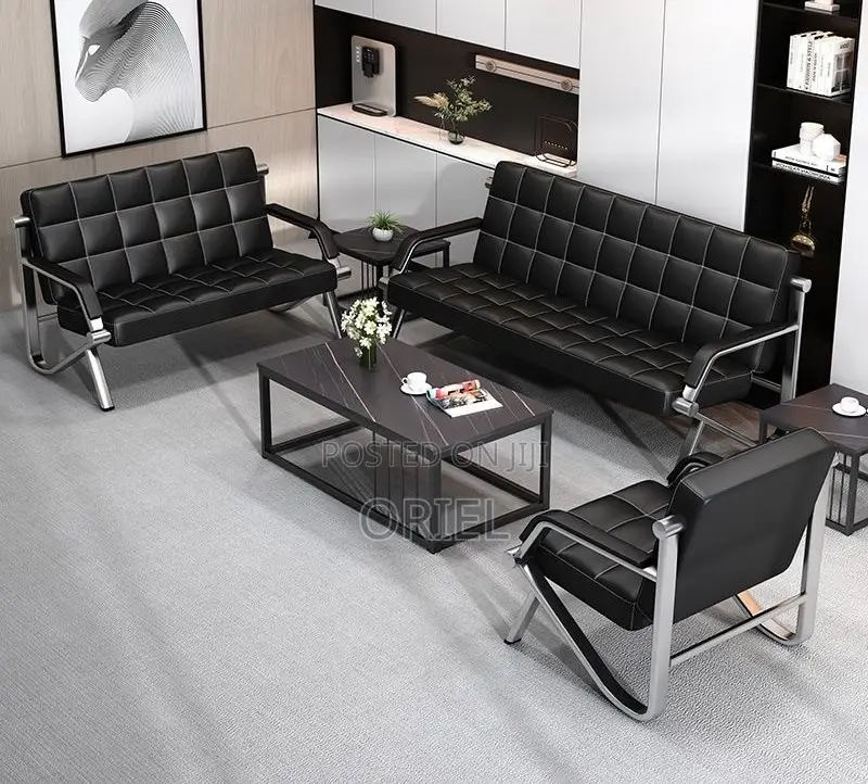 Office Sofa : 5-Seater Reception Guest Sofa