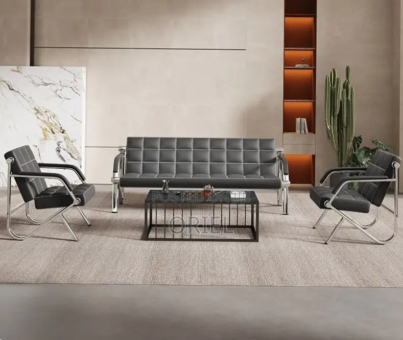 Office Sofa : 5-Seater Reception Guest Sofa