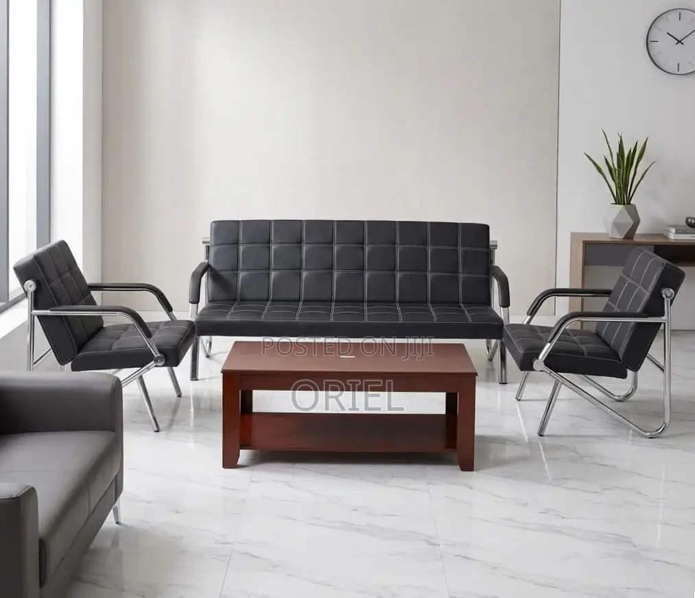 Office Sofa : 5-Seater Reception Guest Sofa