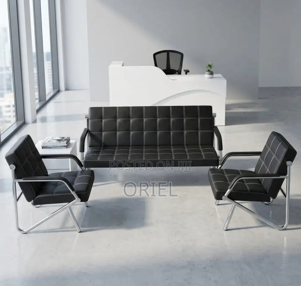 Office Sofa : 5-Seater Reception Guest Sofa