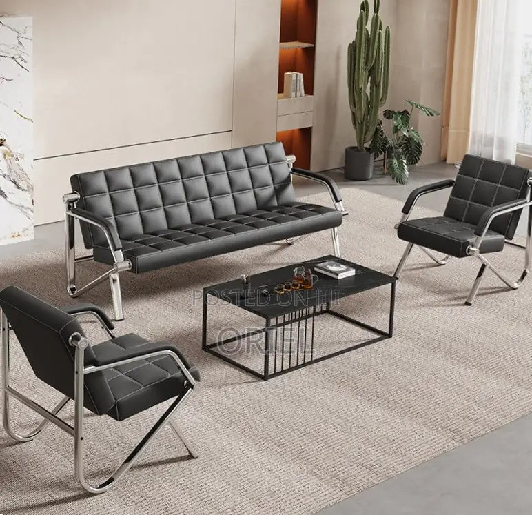 Office Sofa : 5-Seater Reception Guest Sofa