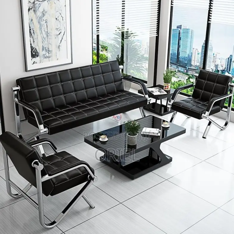 Office Sofa : 5-Seater Reception Guest Sofa