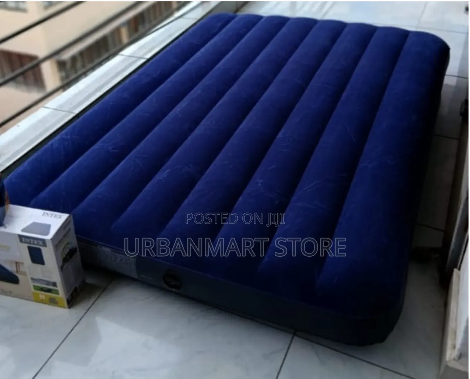 Portable Intex Inflatable Mattress 4 by 6, Free Electric Pump