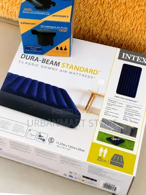 Intex Outdoor Inflatable Mattress 4x6, With an Electric Pump