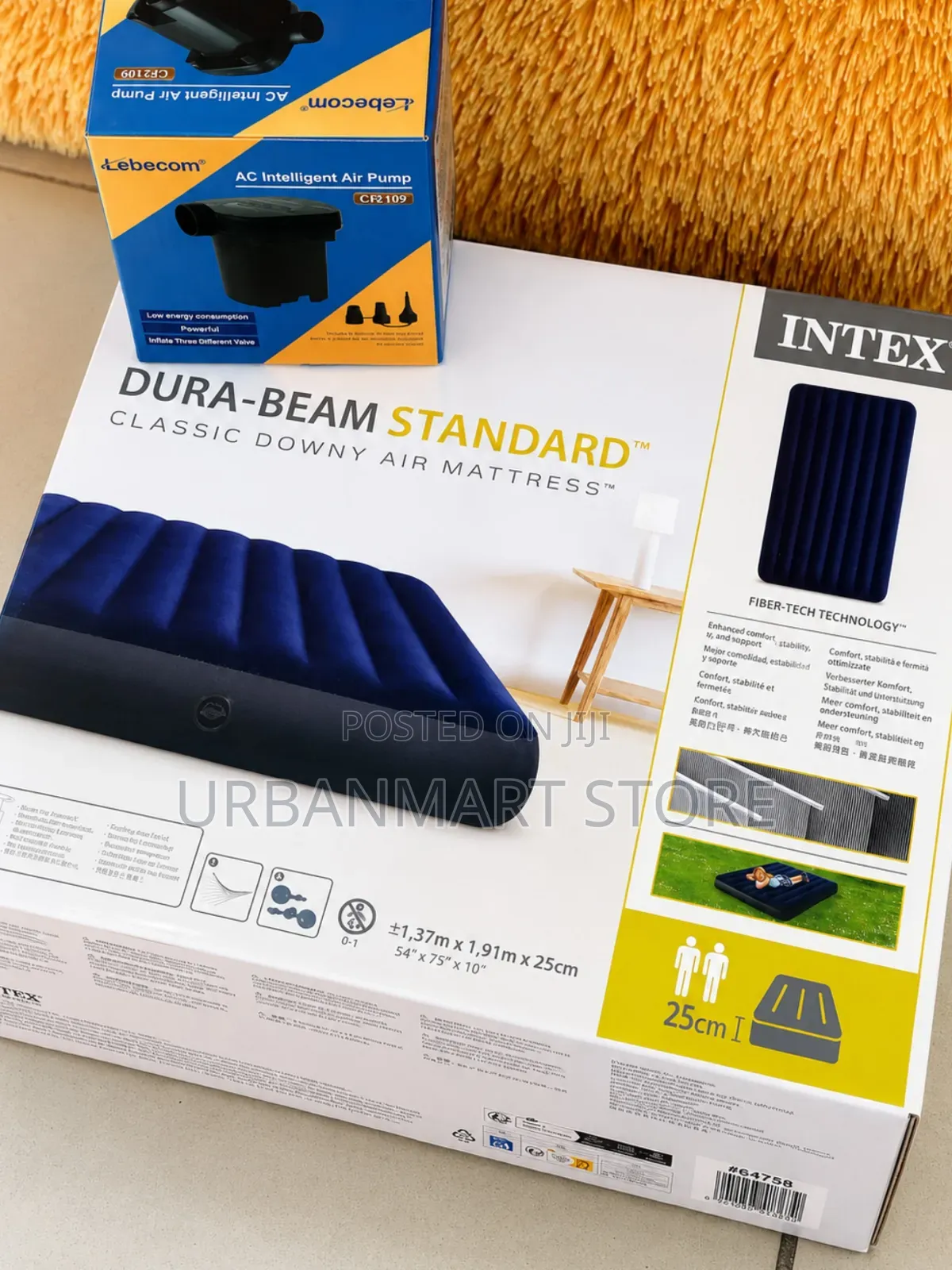 Inex Inflatable Air Mattress 5 by 6, With an Electric Pump
