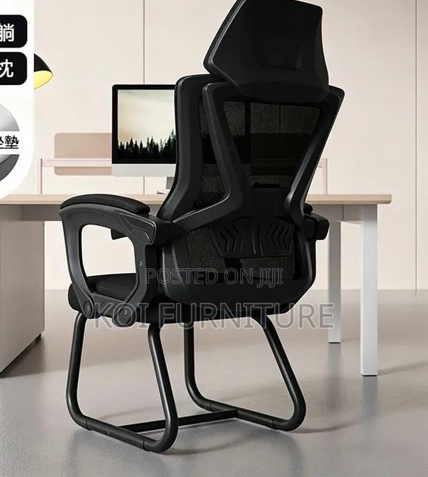 Office Chairs; Ergonomic Mesh High Back Office Chair With Headrest - thumbnail 8