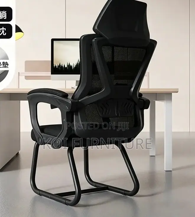 Office Chairs; Ergonomic Mesh High Back Office Chair With Headrest