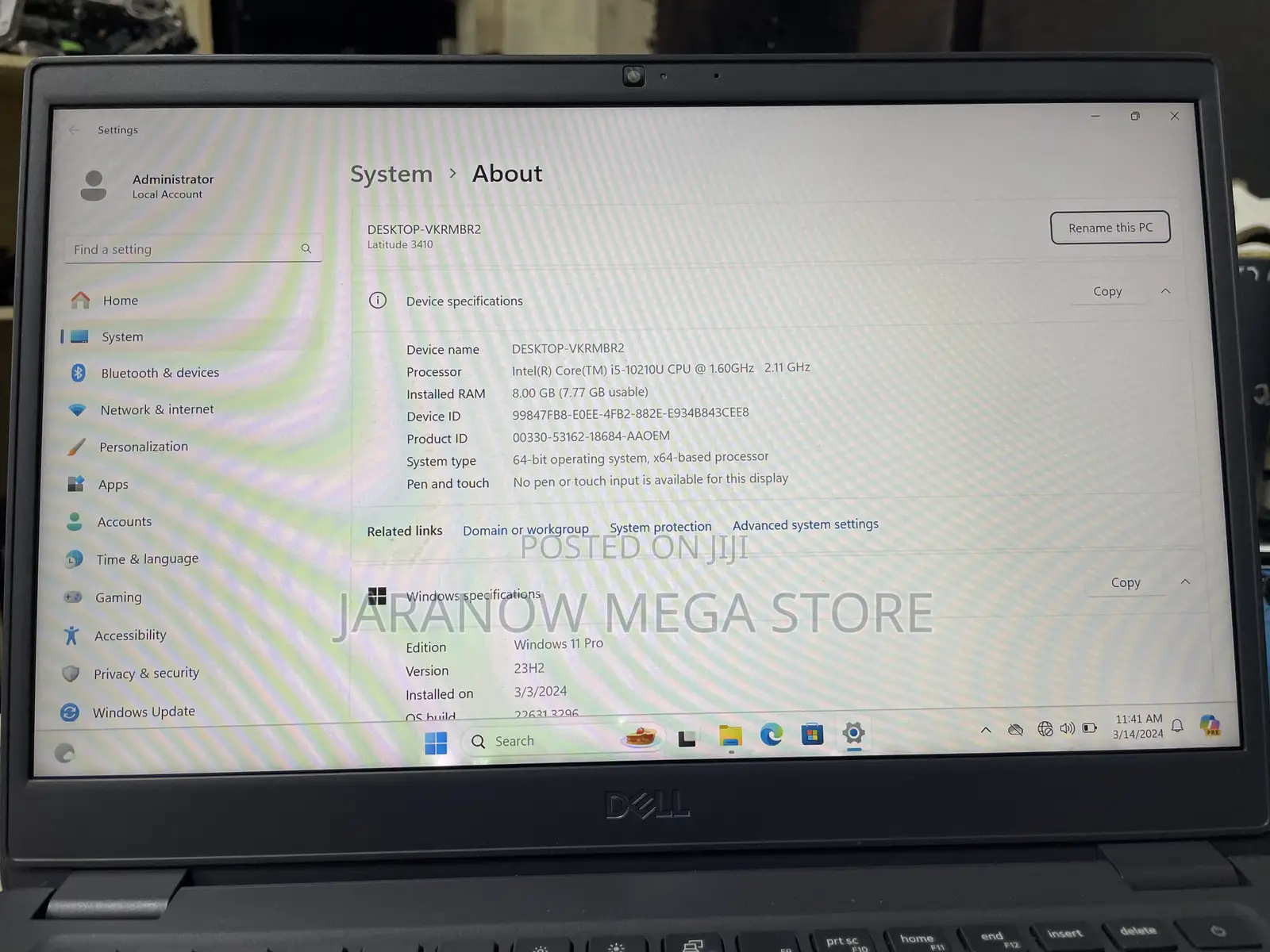 Laptop Dell Latitude 3410 8GB Intel Core i5 SSD 256GB